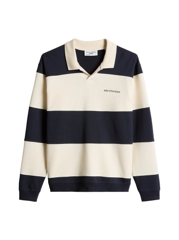 Marc O'Polo DENIM Sweatshirt 1er Pack in Dunkelblau/Natur