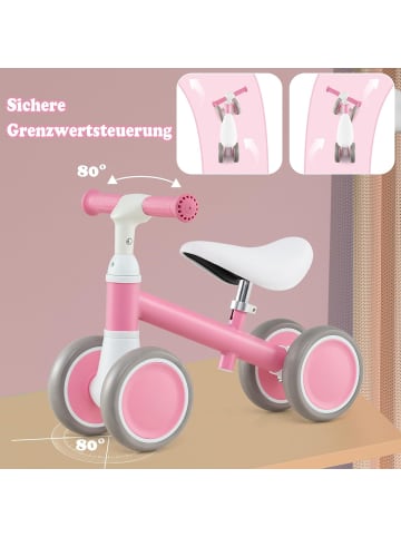 COSTWAY Laufrad Lauflernrad ab 1 Jahr in Rosa