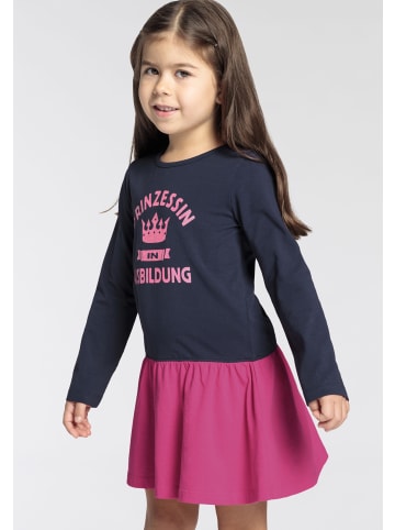 Kidsworld Jerseykleid in marine-pink