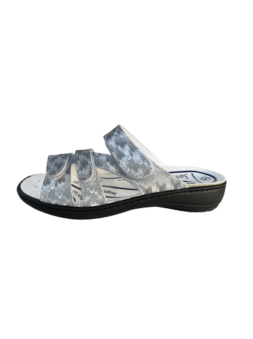 Algemare Clog Pantolette in silber