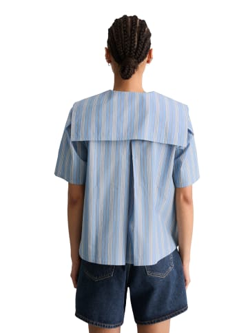 Marc O'Polo DENIM Gestreifte Matrosenbluse relaxed in Light Blue