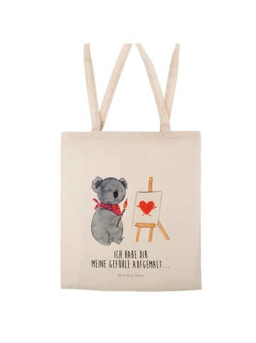 Mr. & Mrs. Panda Tote Bag Koala Künstler mit Spruch in Creme