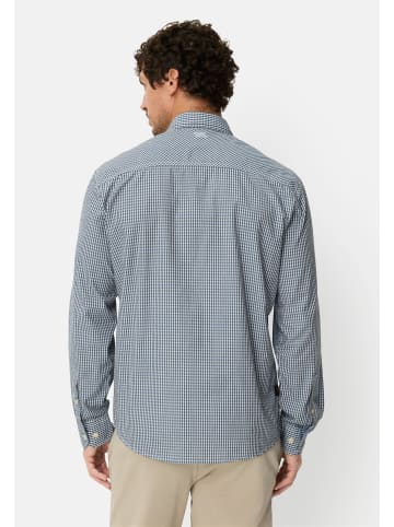 Camel Active Langarmhemd mit Knopfleiste in Navyblau