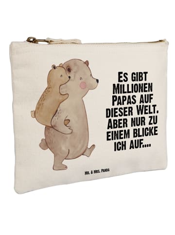 Mr. & Mrs. Panda Federmappe Papa Bär mit Spruch in Weiß
