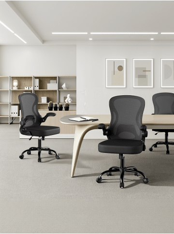 SONGMICS Bürostuhl Kime in Schwarz - (B)58.5 x (H)104.5 x (T)61.5 cm