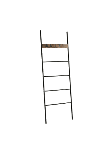 relaxdays Handtuchleiter "Industrial" in Braun/ Schwarz - 177 x 60 cm