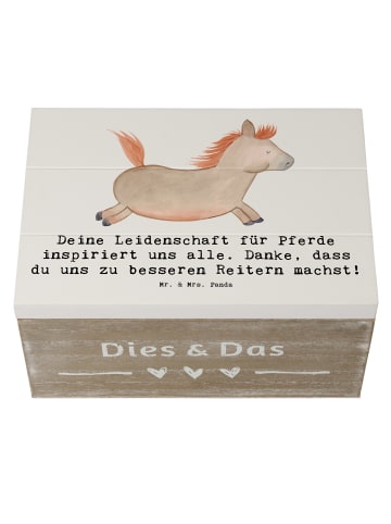 Mr. & Mrs. Panda Geschenkbox Reitsport Trainerin Inspiration mit... in Weiß