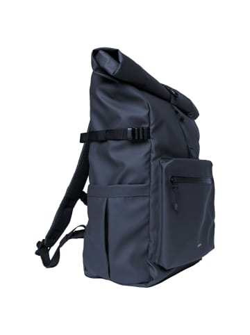 SANDQVIST Stream Rolltop - Rucksack 16" 67 cm (black) in navy