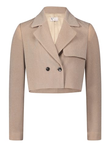 Vera Mont Blazer-Jacke im Glitzer-Look in Cream/Silver