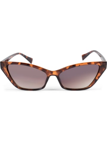 styleBREAKER Cateye Sonnenbrille in Demi Braun / Braun Verlauf