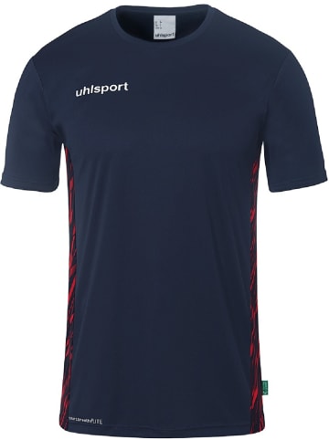 uhlsport  Sportshirt "Progressive 28 Poly Shirt Kurzarm" in Blau