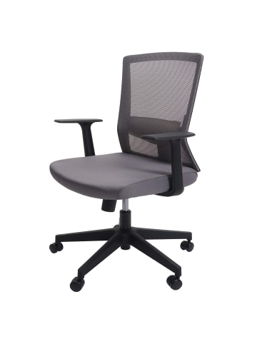 MCW Bürostuhl J90 mit ergonomischer S-förmigen Rückenlehne, Grau