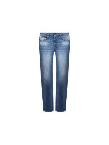 Blau Baumwolle Straight-Leg Jeans