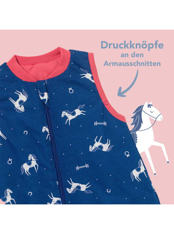 Schlummersack Babyschlafsack, 1.0 TOG in Blau-Pink