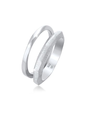 Elli Ring 925 Sterling Silber Ring Set in Silber