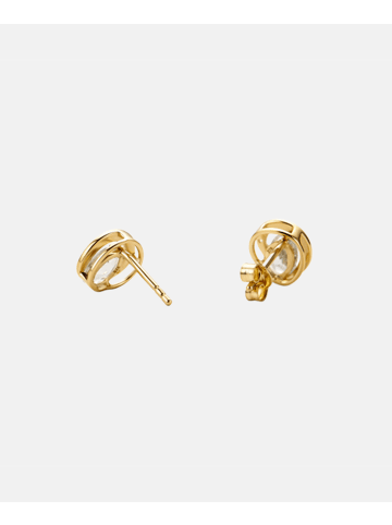 Diamant L'éternel Ohrstecker aus 375 Gelbgold mit Diamant mit Topas
