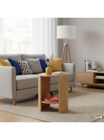 home24 Beistelltisch Moncure in Eiche