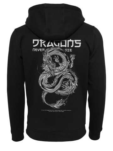 Mister Tee Mister Tee Herren Dragons Never Die Heavy Zip Hoody in black