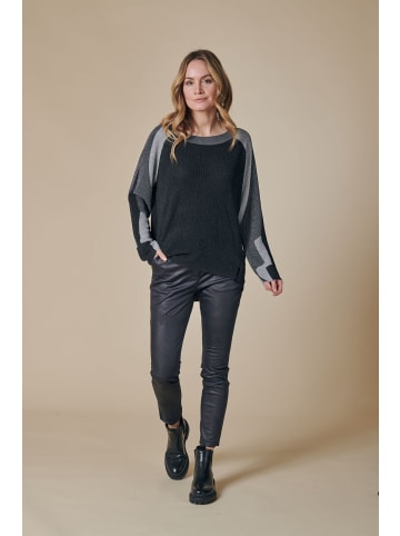 ZHRILL Damen Strickpullover ZHISABELLA LUREX in Schwarz