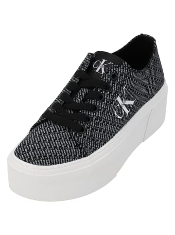 Calvin Klein Schnürschuhe in black/bright white aop