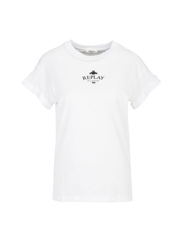 Replay T-Shirts COTTON JERSEY in WHITE