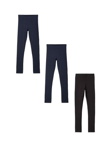 name it Basic Leggings 3er Stück Set NKFVIVIAN in Dunkelblau-2
