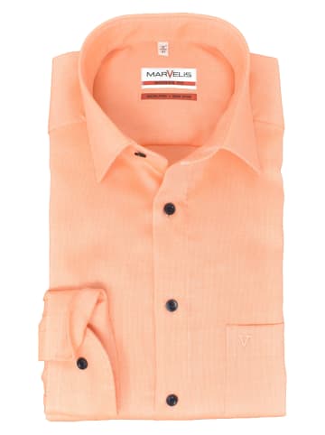 MARVELIS Modern Fit Businesshemd in Orange