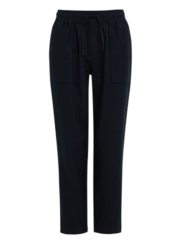 Threadbare Stoffhose THB Rosewood Linen Trouser in Schwarz