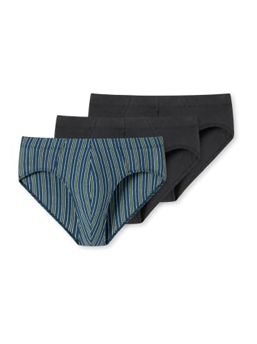 Schiesser Slip 95/5 Essentials in schwarz, blau