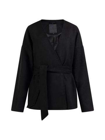 DreiMaster Klassik Damen Übergangsjacke Aus Wollgemisch in Schwarz