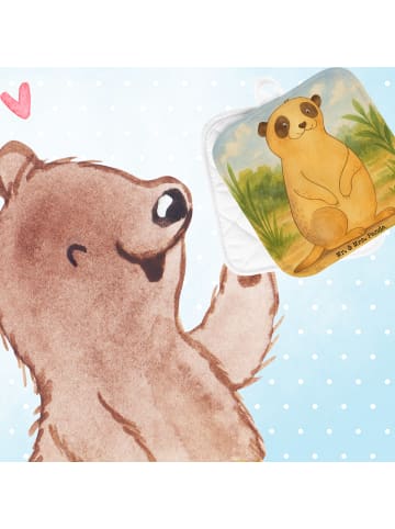 Mr. & Mrs. Panda Topfuntersetzer Erdmännchen Design ohne Spruch in Weiß