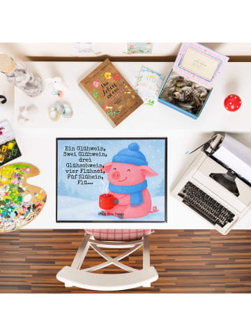 Mr. & Mrs. Panda schreibtischunterlage Schweinchen Glühwein Desi... in Weiß