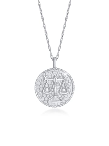 Elli Halskette 925 Sterling Silber Sternzeichen, Sternzeichen - Waage in Silber