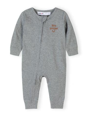 Minoti 3-er Pack Strampler 28BABYRIB25 in graumeliert