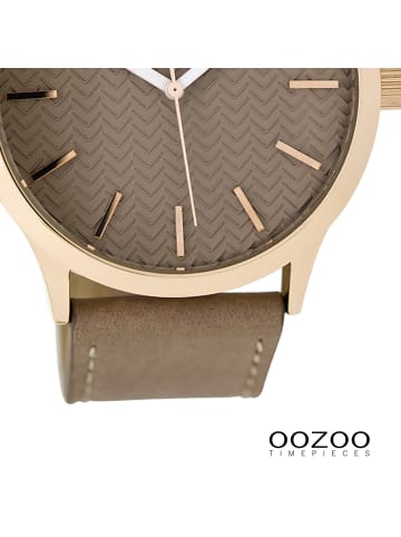 Oozoo Analog-Armbanduhr Oozoo Timepieces braun groß (ca. 45mm)