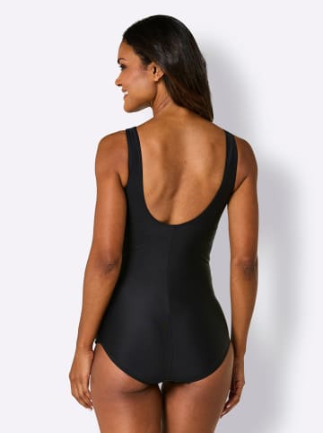 WITT WEIDEN Badeanzug in schwarz-champagner-bedruckt