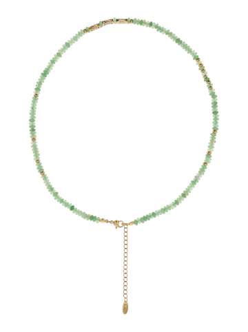 IZIA Women Necklace in Light Green Gold