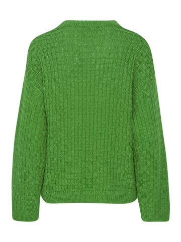 b.young Grobstrick Pullover Sweater mit Abgesetzten Schultern in Grün