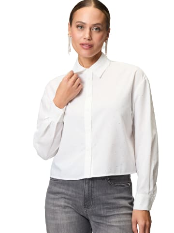 Zero  Bluse mit Strasssteinen in WhiteSilver