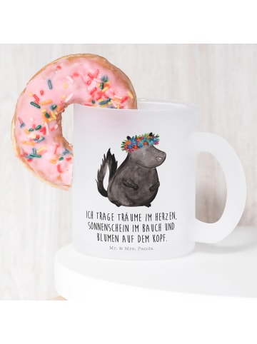 Mr. & Mrs. Panda Kaffeebecher Stinktier mit Spruch in Transparent