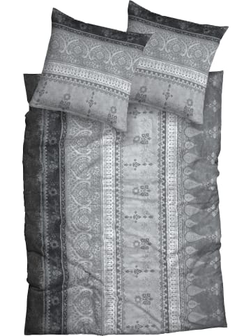 Casatex Interlock-Jersey Bettwäsche in silber-anthrazit