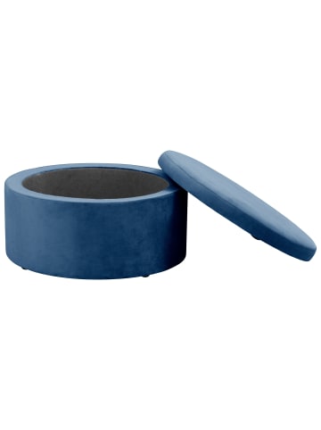 58 aufm Kessel KINDERHOCKER Katyushka Samtvelours dunkelblau