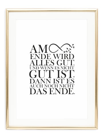 Tales by Jen Poster / Kunstdruck "Am Ende wird alles gut" I Ohne Rahmen