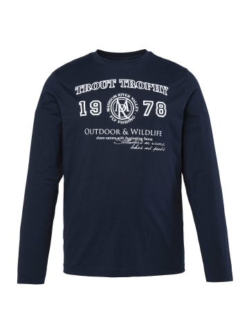 Men Plus Kurzarm T-Shirt in navy blau