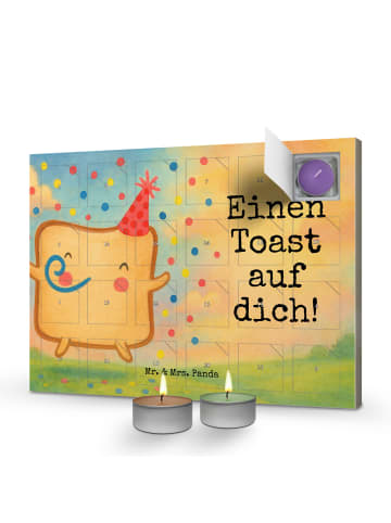 Mr. & Mrs. Panda duft adventskalender Toast Party Design mit Spruch in Weiß