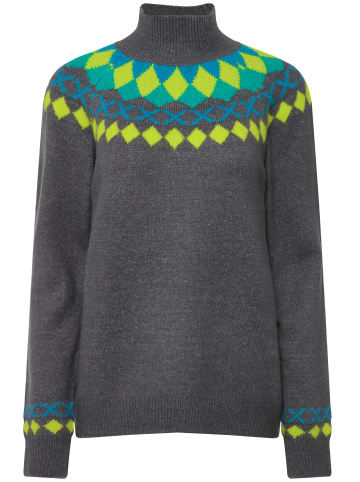 LAURASØN Pullover in grau melange