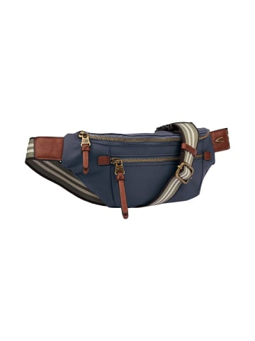 Camel Active Bauchtasche aus Nylon mit Reißverschlüssen in Dunkelblau