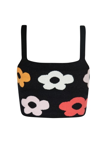 Swirly Damen Crop-Top in SCHWARZ MEHRFARBIG