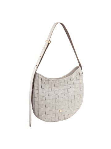 DuDu Hispani Schultertasche Leder 32 cm in pearl grey