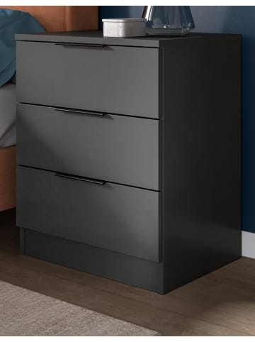 Inn.Furn Nachttisch grau 45 x 60 cm, Nachtkommode in Komforthöhe